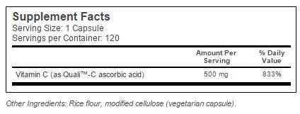 Najlepší vitamín C + Quali ™ C 500 mg - 120 kapsúl