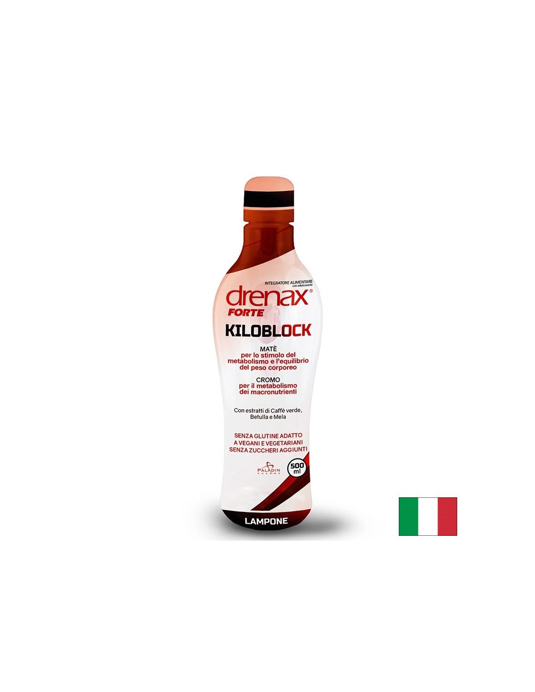 Vzorec na chudnutie a spaľovanie tukov - Drenax - Drenax® Forte s yerba mate, zelená káva a chróm, 500 ml, 20 dávok