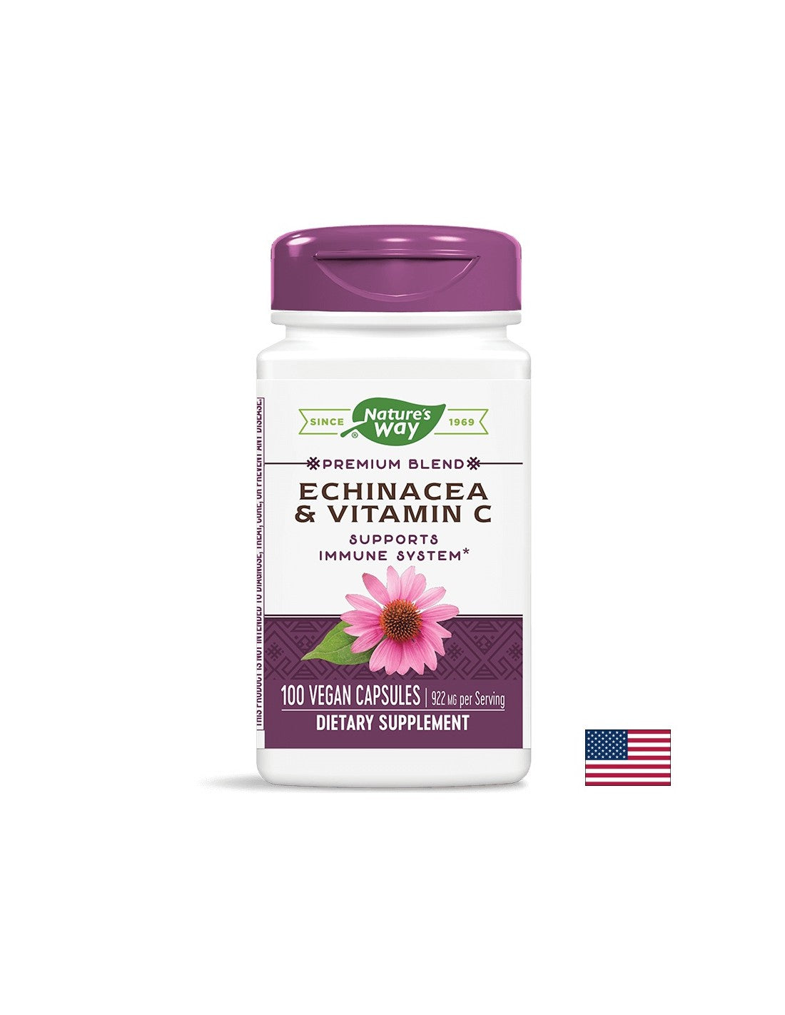 Echinacea a vitamín C/ echinacea a vitamín C x 100 kapsuly príroda