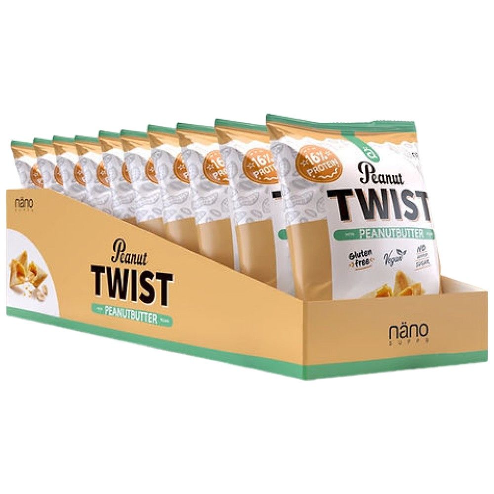 Arašidové twist | Bez pridaného cukru - 10 x 30 gramov