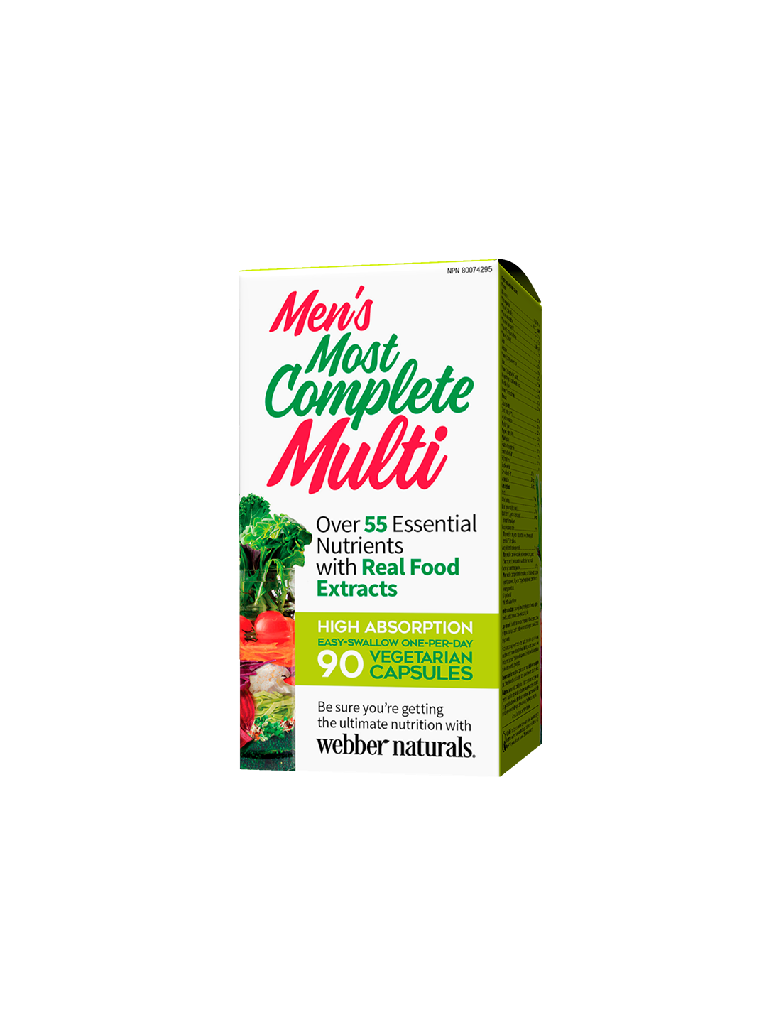 Multivitamín pre mužov - Men's Most Complete Multi, 90 V kapsule <tc>Webber Naturals</tc>