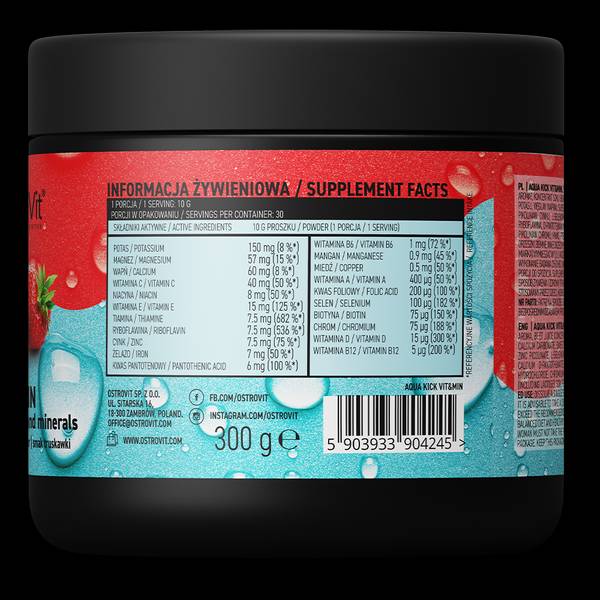 Aqua Kick / Advanced Hydration s Vit & Min - 300 gramov