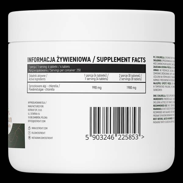 Chlorella - 1 000 tabliet