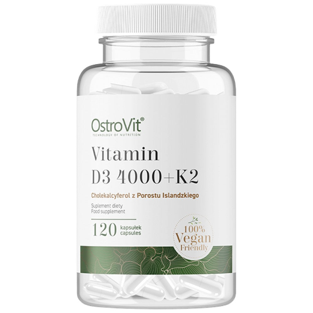 Vitamín D3 4000 + K2 | VEGE CAPS 120 kapsúl