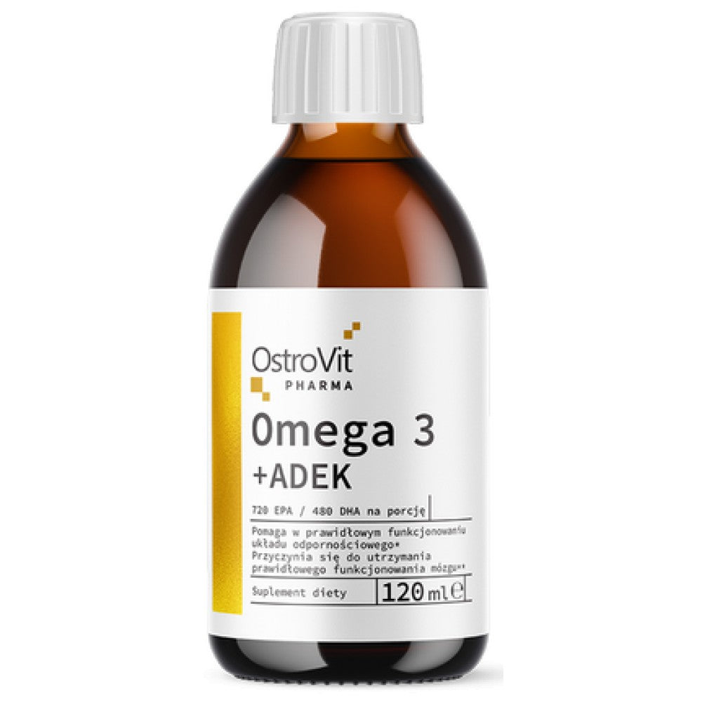 Omega 3 Liquid + Adek | Vitamín A + D + E + K 120 ml