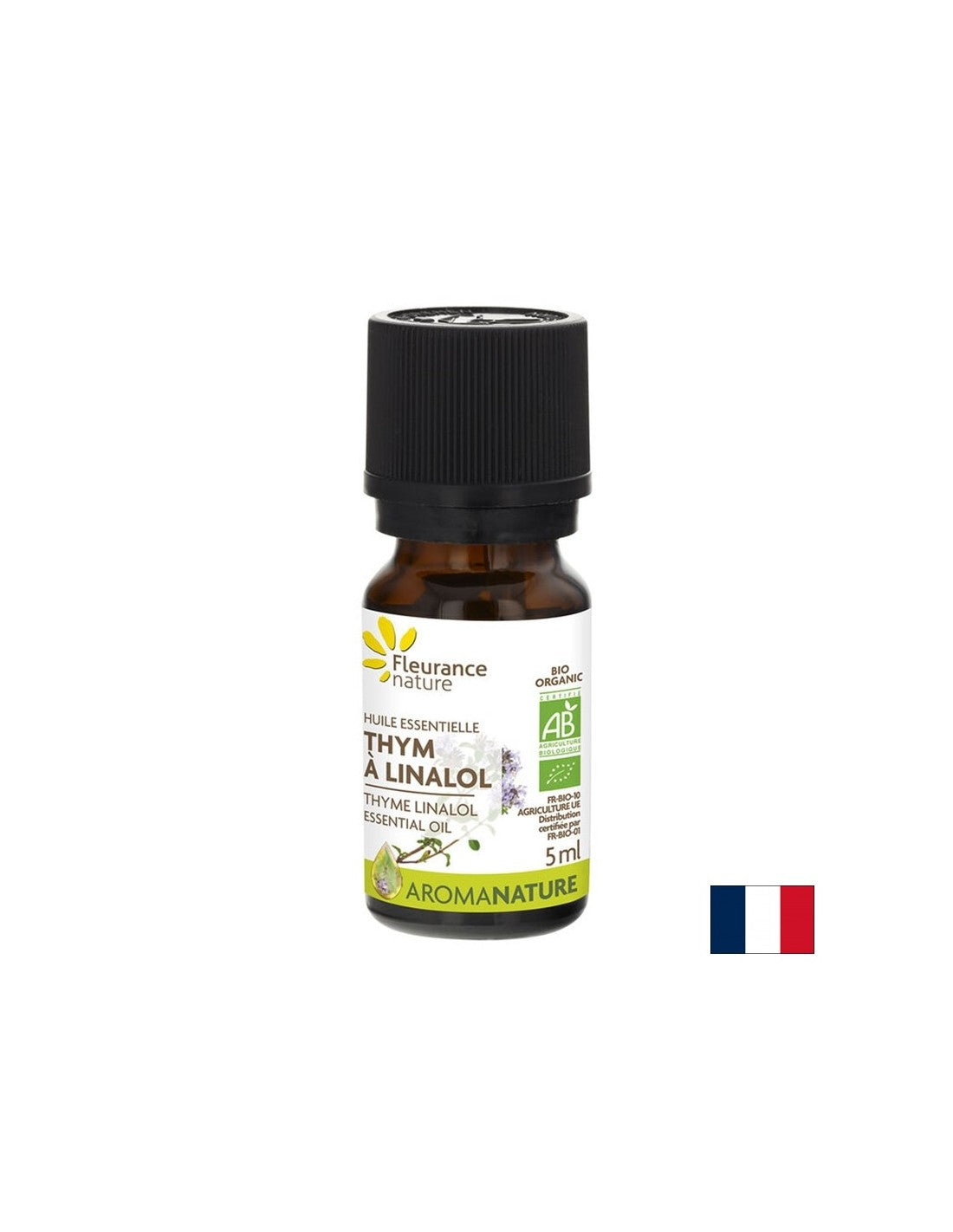 Tymián éterický olej s linalool, organický, 5 ml