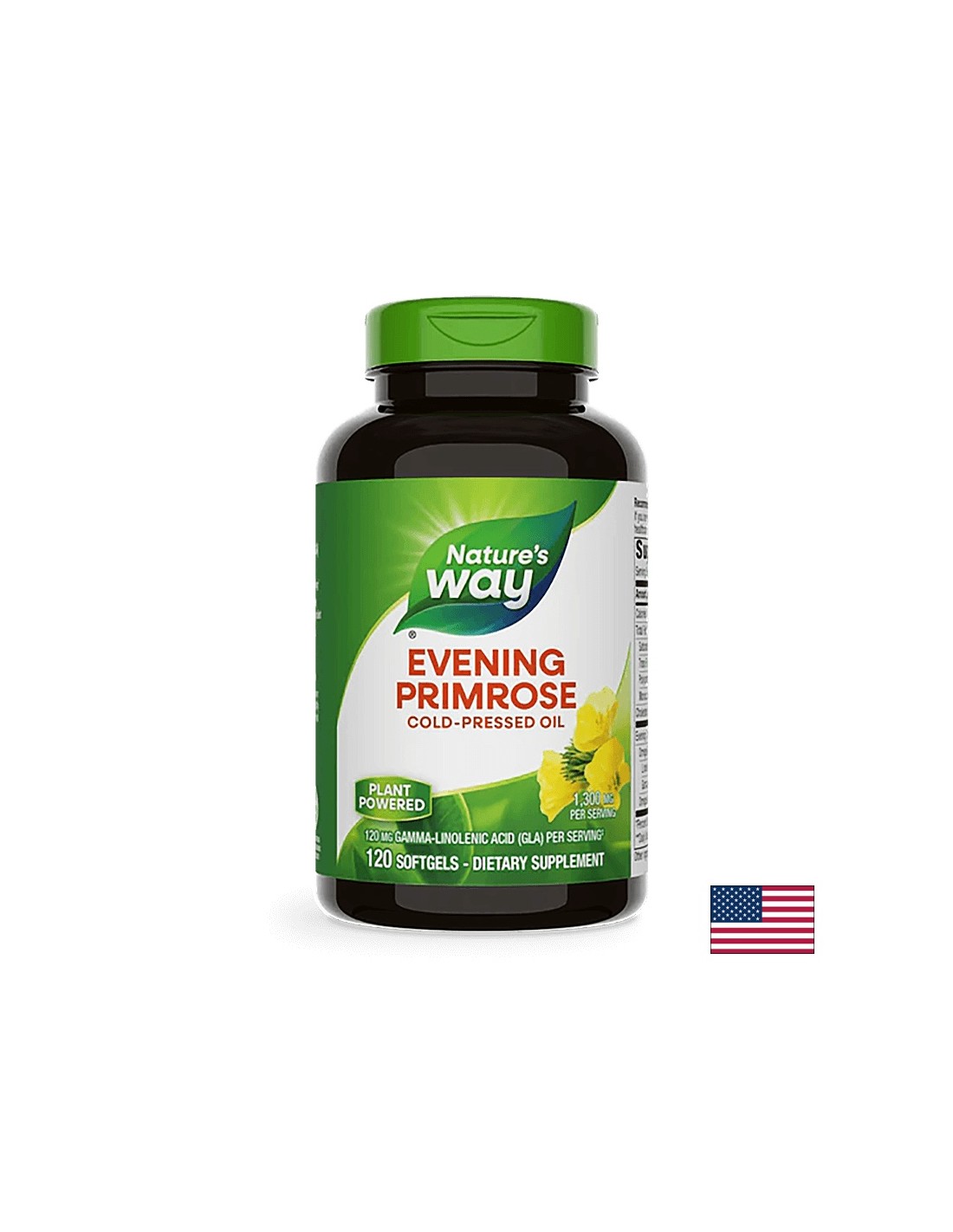 Evening Primrose 10% GLA 1300 mg x 120 softgel capsules Nature's Way - Nutra Best Europe