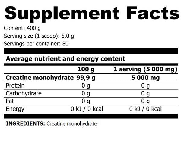 Crea Monohydrate - 400 грама - Feel You