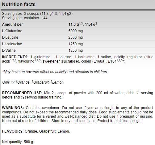Xtreme AnticataBolix / BCAA + Glutamínová zmes - 500 gramov