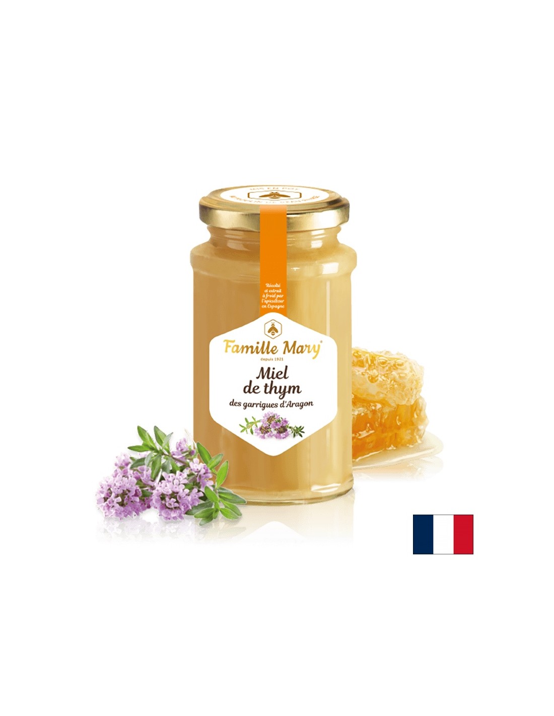 Miel de Thym / tymián Honey, 360 g Famille Mary