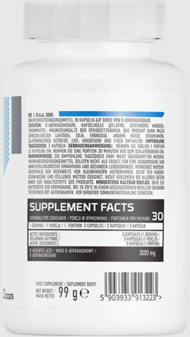 DAA 3000 | Uzávery kyseliny D-aspartárovej 90 kapsúl