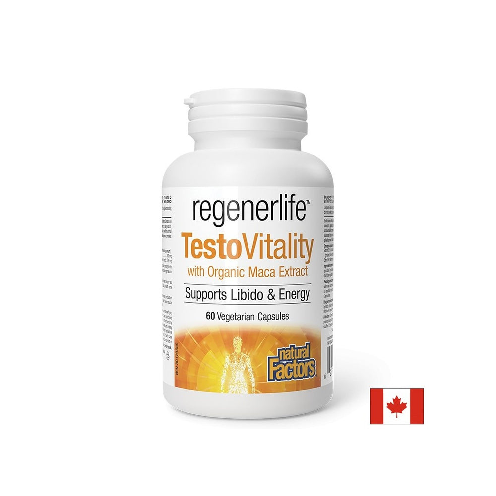 Testovitality RegenerLife ™ Pánsky vzorec - testosterón, energetická a mužská vitalita, 60 kapsúl
