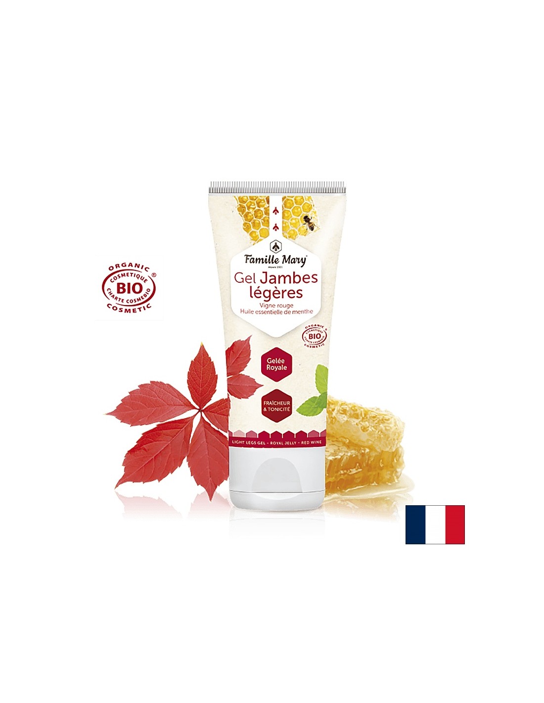 Relaxačný gél pre „ľahké“ nohy - gél Jambes Legeres Bio, 100 ml
