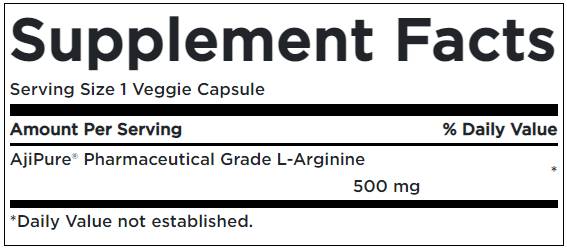 Ajipure L-arginín 500 mg 60 kapsúl