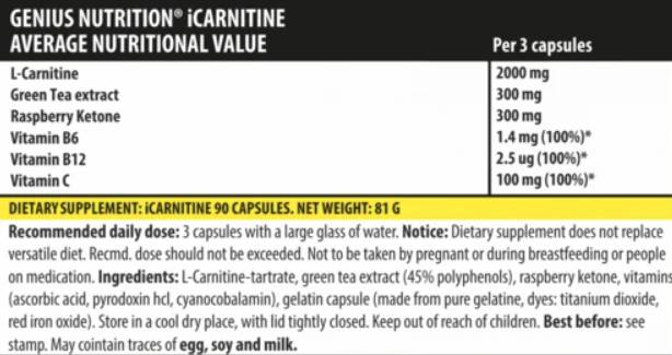 iCarnitín - 90 kapsúl