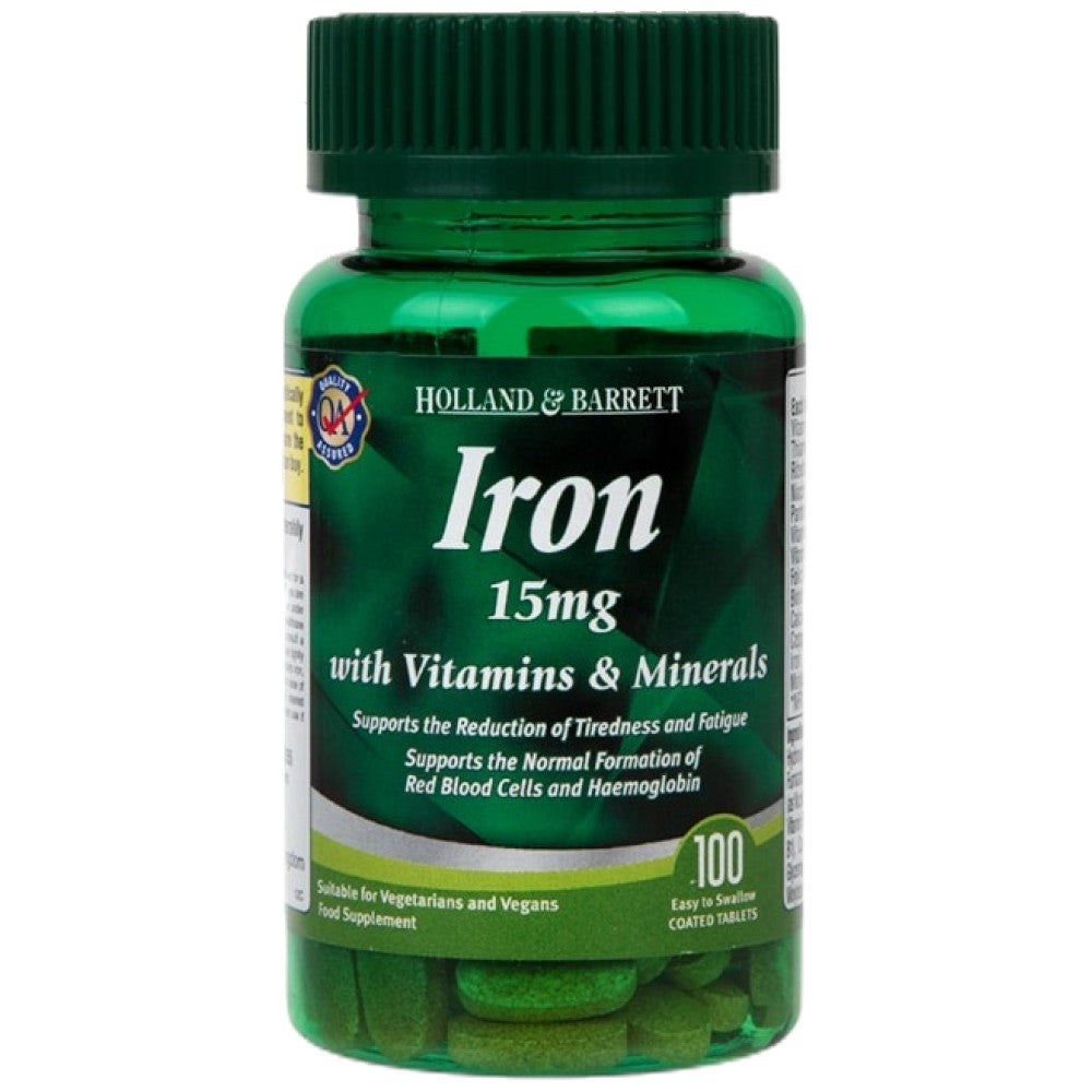 Železo 15 mg | S vitamínmi a minerálmi 100 kapsúl