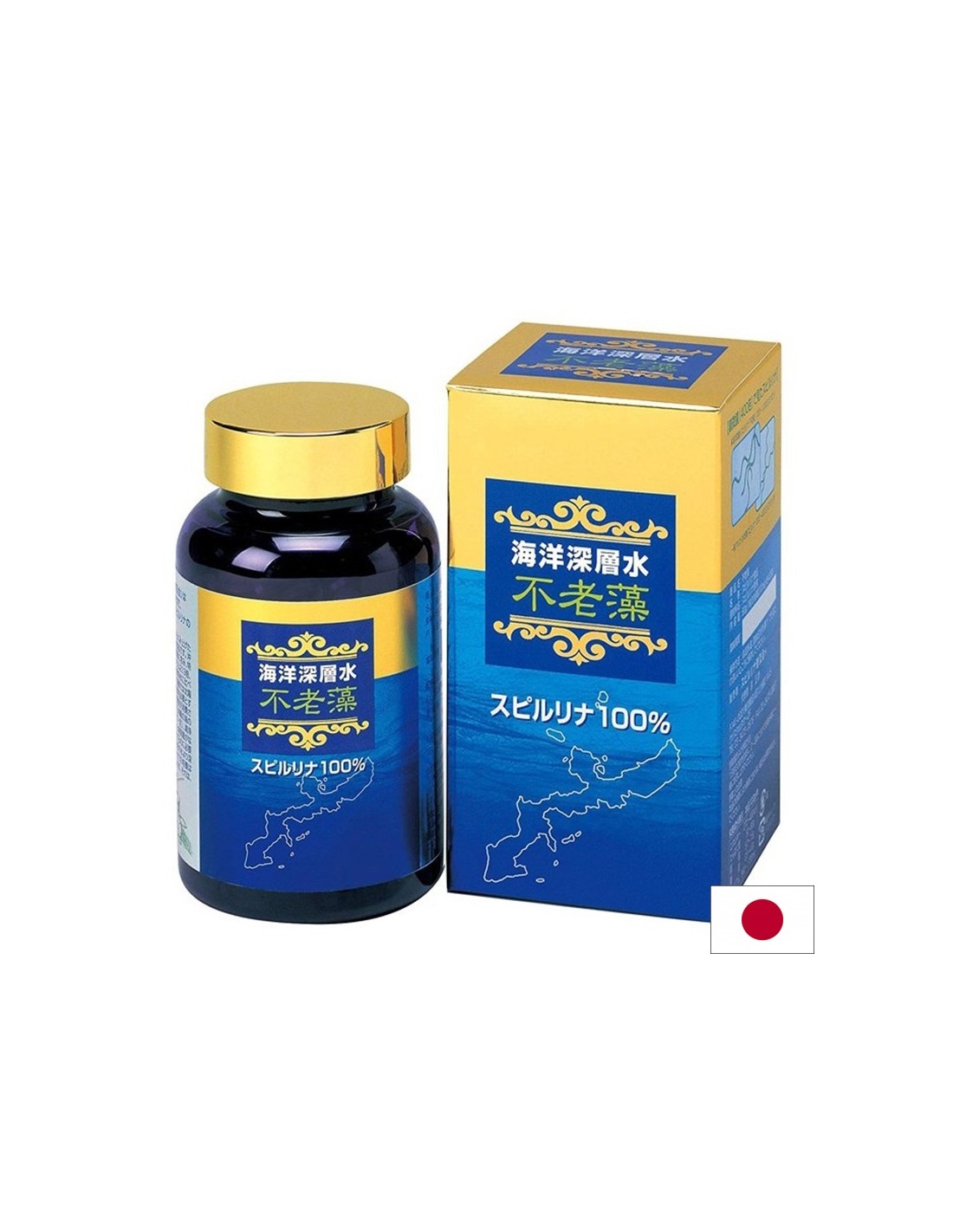 Japonská spirulina furousou s vysokou koncentráciou - pre anémiu a únavu, 600 tabliet