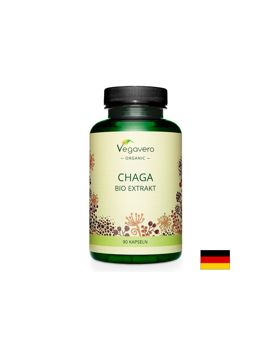 Imunita a energia - Chaga Bio extrakt, 90 <tc>Vegavero</tc> kapsuly