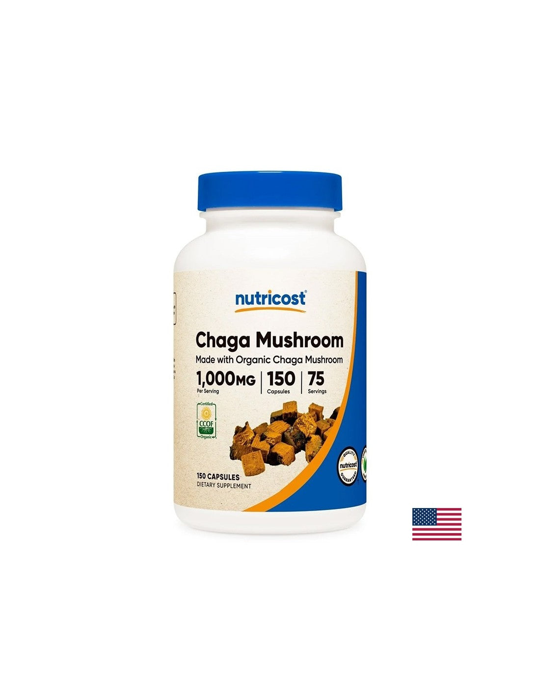 Imunita a energia - extrakt Chaga 500 mg, 150 kapsúl