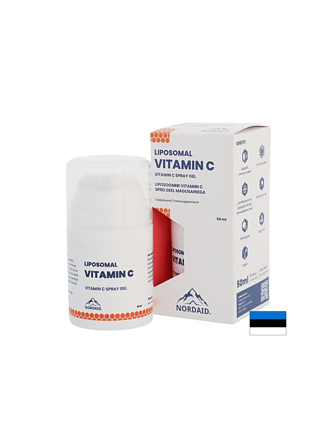 Imunita - Lipozomálny vitamín C - sprej-gél do úst s mangovou príchuťou, 50 ml <tc>Nordaid</tc>