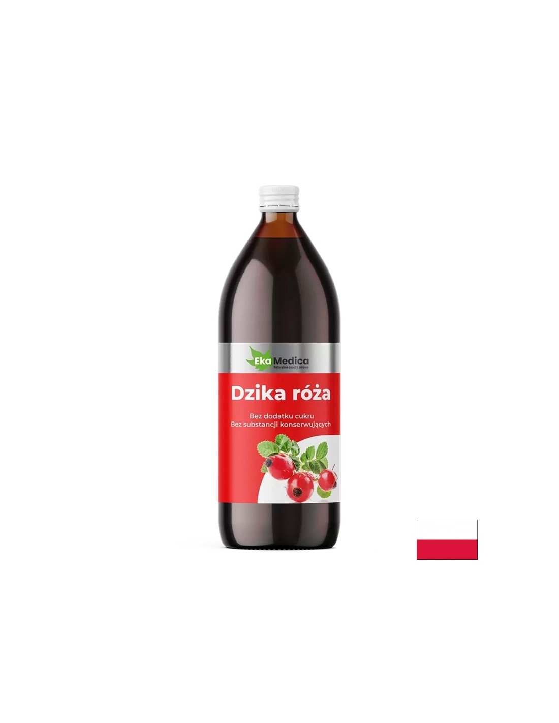 Rosehip Juice s camu camu a prírodný vitamín C - imunitný, kardiovaskulárny a metabolický zdravie, 1 liter, 20 alebo 40 dávok