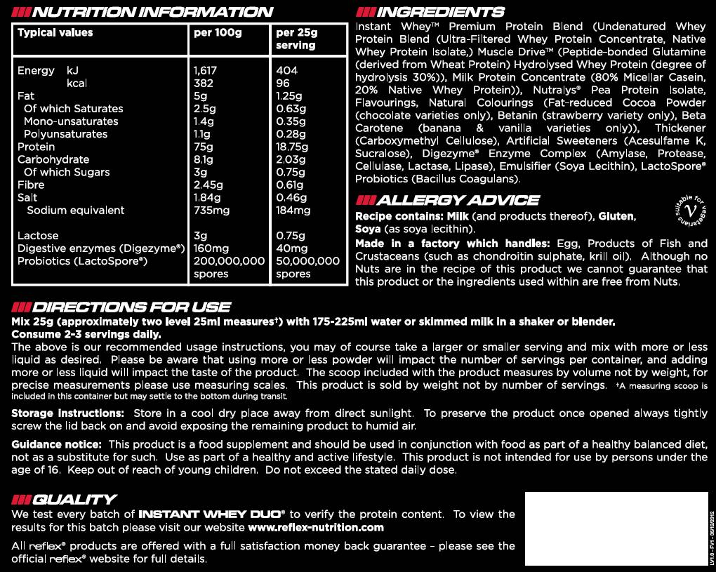Okamžité srvátkové duo 2000 gramov