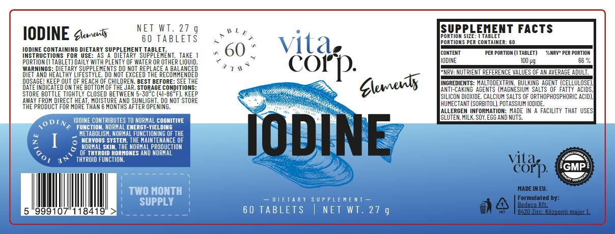 Jód 100 mcg - 60 tabliet