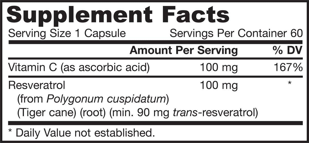Resveratrol 100 mg - 60 kapsúl