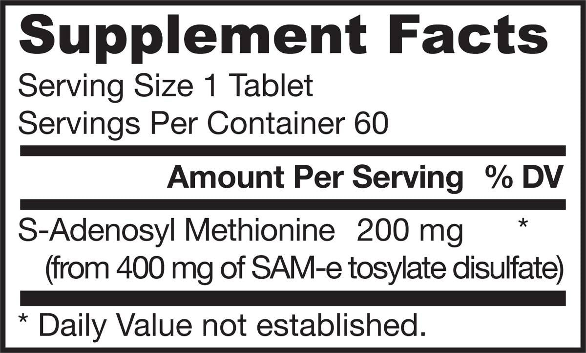 SAM -E 200 mg - 60 tabliet
