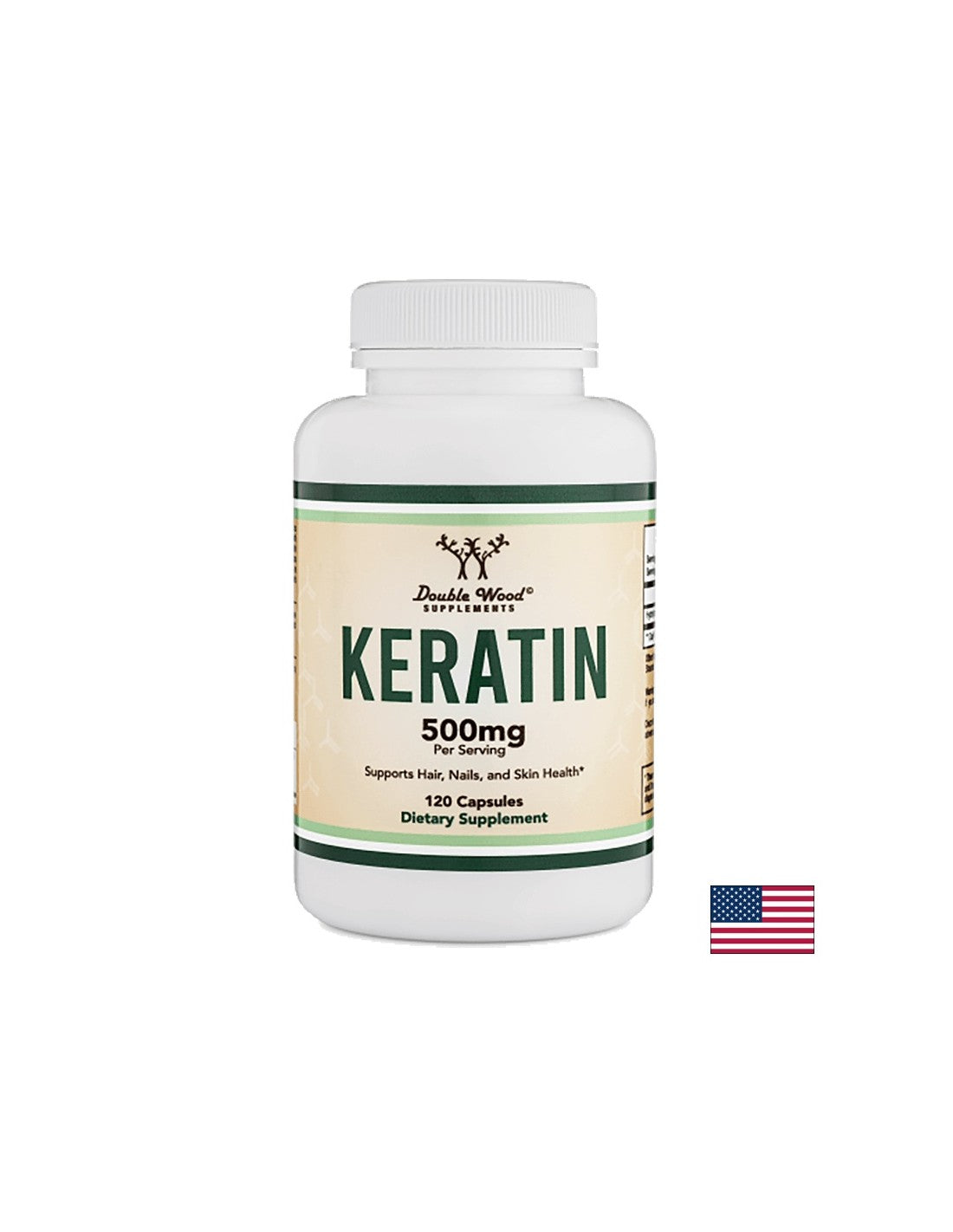 Keratin, 120 capsules Double Wood - Nutra Best Europe