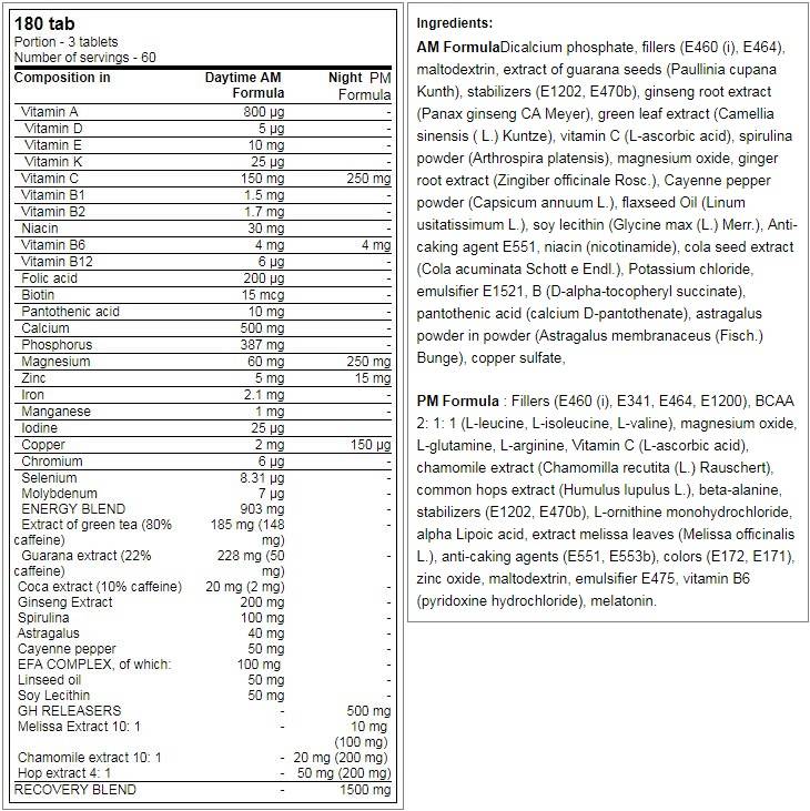 Levroarmour AM & PM Formula - 2 x 90 tablety