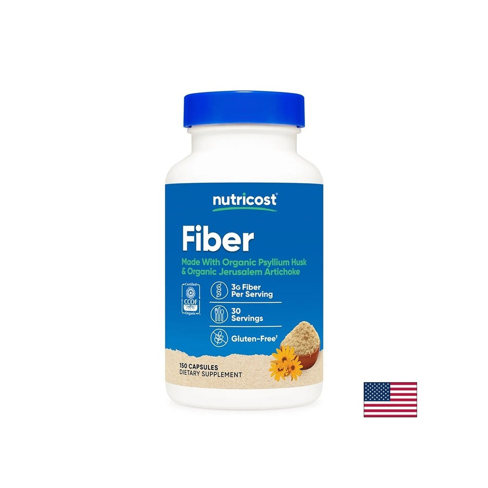 Husk + Jeruzalem Artichoke (Zem Apple) - črevné pohodlie a vlákno pre dobré trávenie, 150 kapsúl