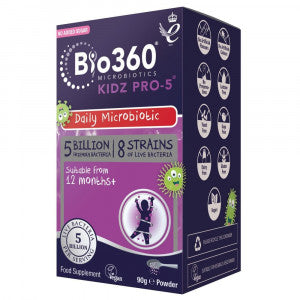 Probiotický komplex pre deti v prášku (Kidz Pro-5) 90 g Naturesaid