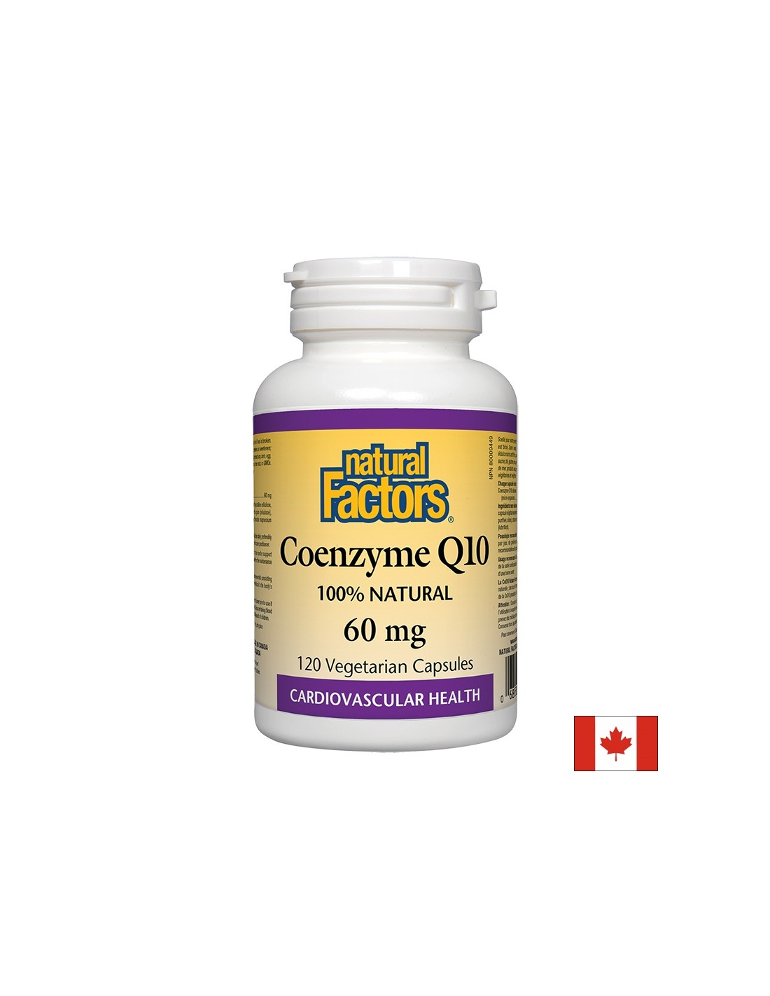 Koenzým Q10/ Koenzým Q10 60 mg x 120 kapsúl <tc>Natural Factors</tc>