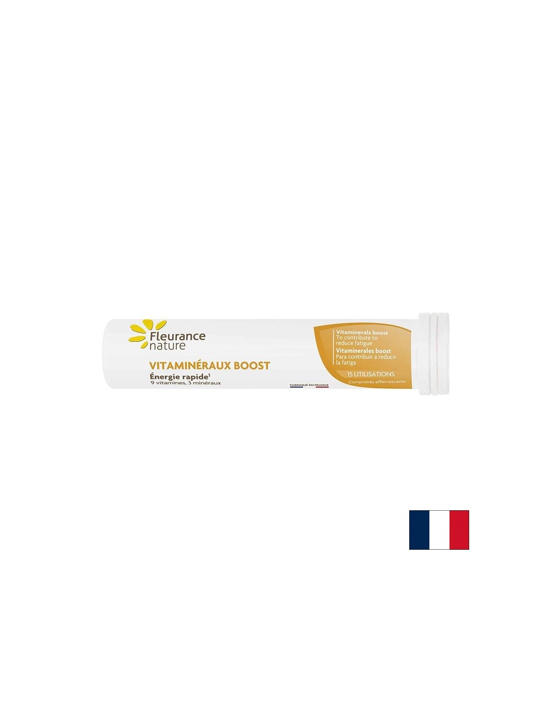 Komplex vitamínov a minerálov pre tón a energiu, 15 šumivých tabliet s chuťou tropického ovocia