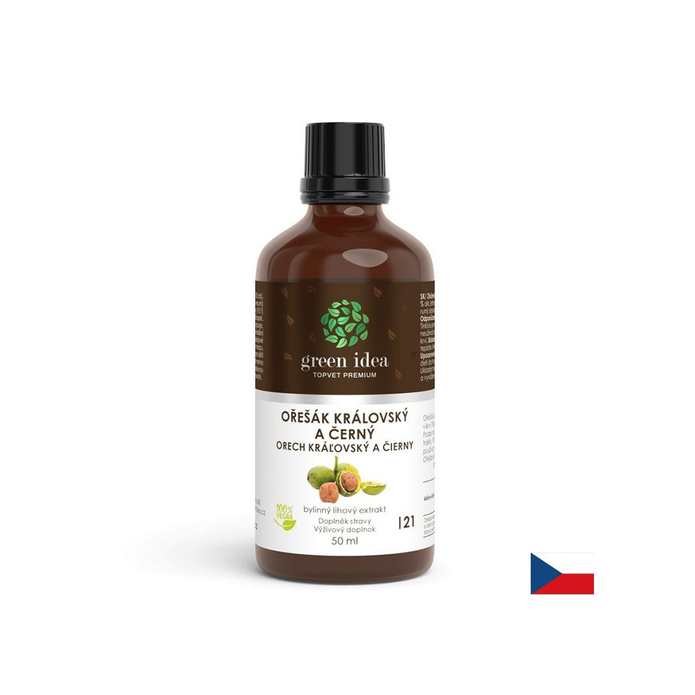 Cukor v krvi a kontrola cholesterolu - orech, 50 ml tinktúry