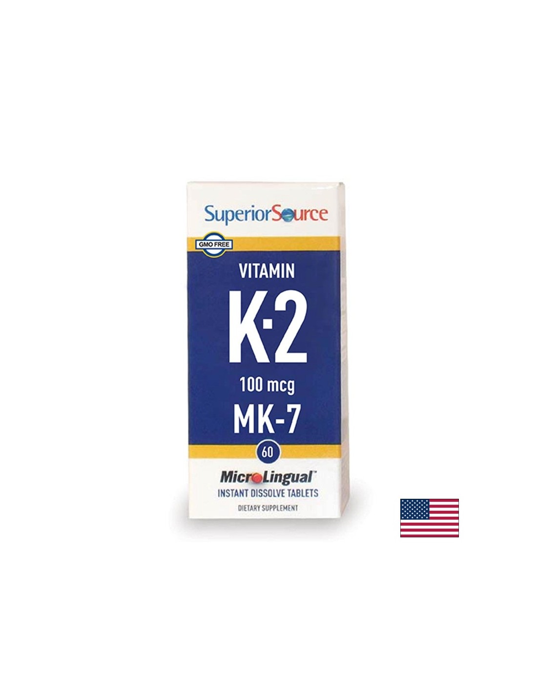 Kosti a kardiovaskulárny systém - vitamín K2 (MK -7), 100 µg x 60 sublingválne tablety