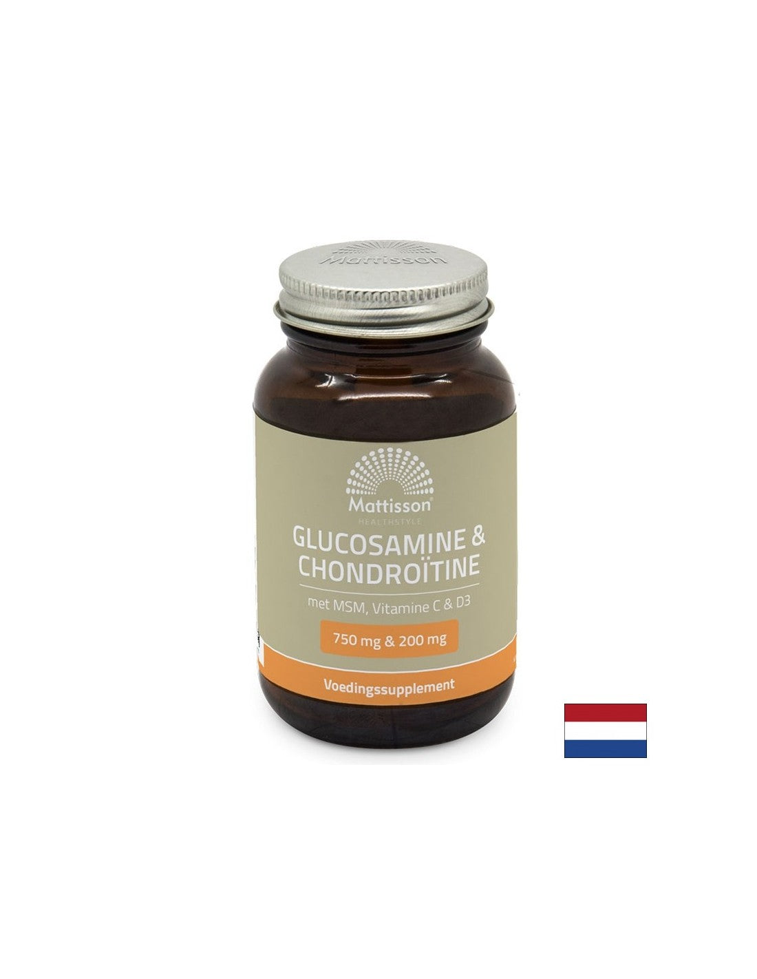 Bones and joints - Glucosamine, Chondroitin, MSM + vitamins C, D3, 60 tablets Mattisson Healthstyle - Nutra Best Europe