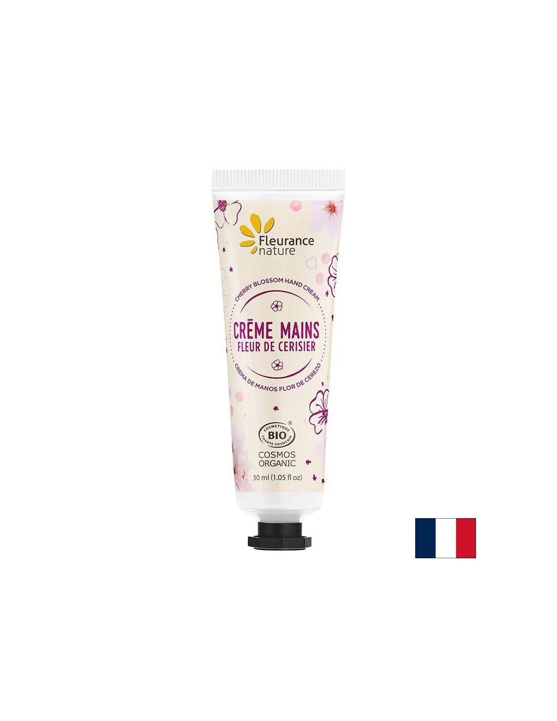 Krém na ruky s extraktom z čerešňového kvetu, bambucké maslo a aloe vera, 30 ml flexu