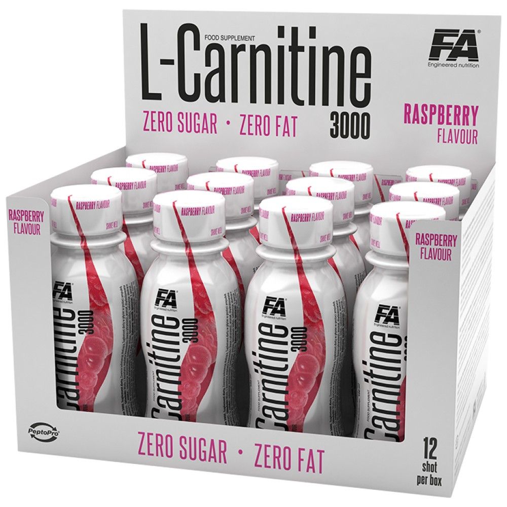 L -karnitín Shot 3000 - 12 x 100 ml