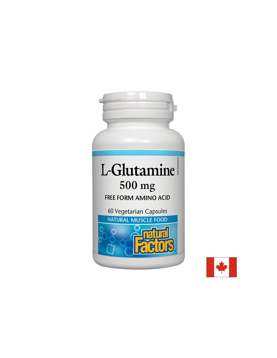 Na črevnú bariéru a funkciu svalov - L-glutamín, 500 mg, 60 kapsúl <tc>Natural Factors</tc>