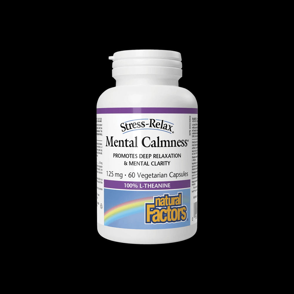 L-Theanín, 125 mg - Na podporu nervového systému, 60 kapsúl <tc>Natural Factors</tc>