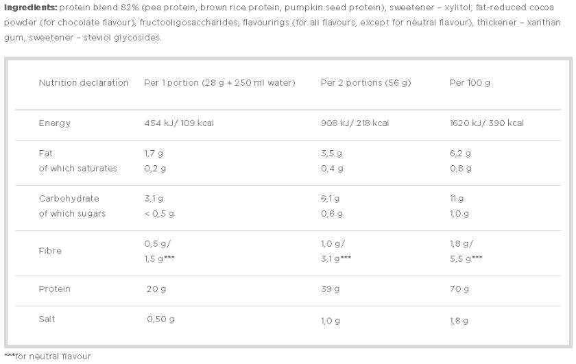 Veggie proteínový komplex / Vegan - 500 gramov