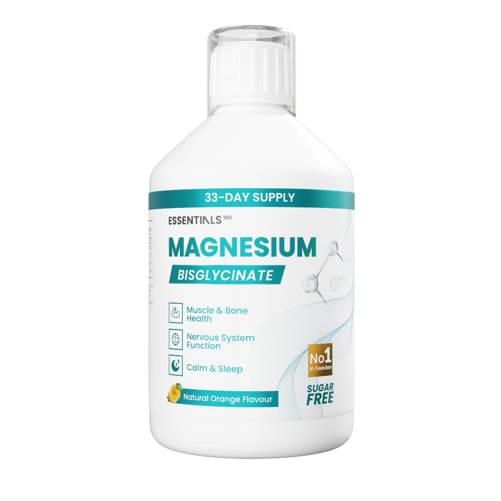 Liquid Magnesium 375 mg Bisglycinate (50/33 doses) - 500 ml - Nutra Best Europe