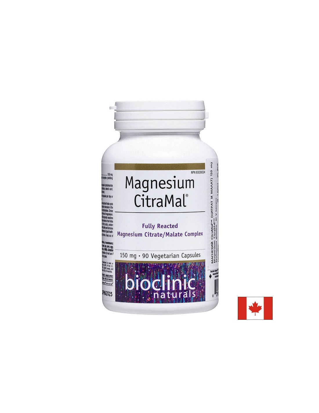 Magnézium CitraMal™/ Magnézium (citrát a malát) 150 mg x 90 kapsúl <tc>Natural Factors</tc>