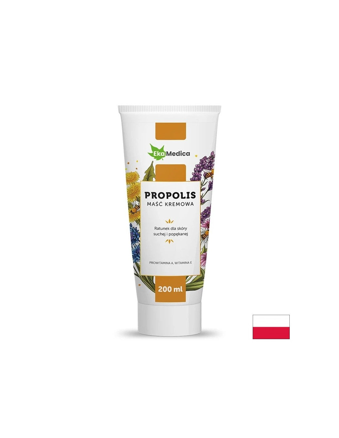 Masť s propolisom pre suchú a porazenú pokožku, 200 ml