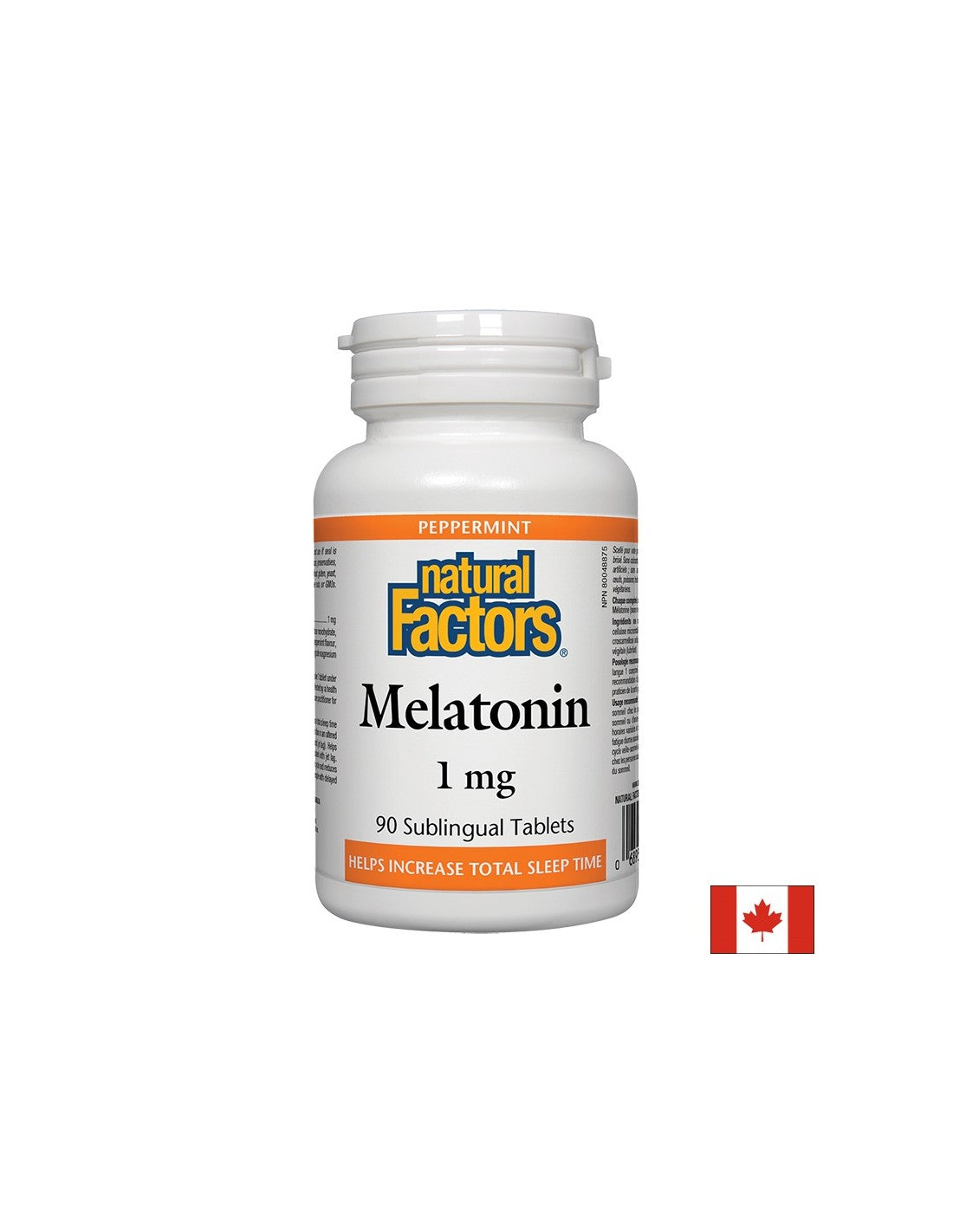 Melatonín 1 mg x 90 sublingválnych tabliet <tc>Natural Factors</tc>