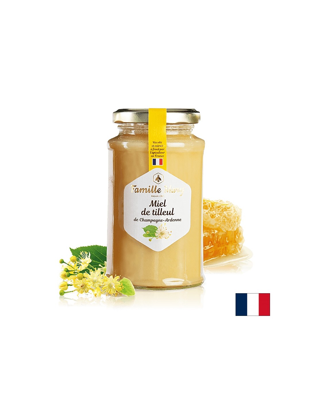 Linden Blossom Honey (od šampanského - Ardennes, Francúzsko), 360 g
