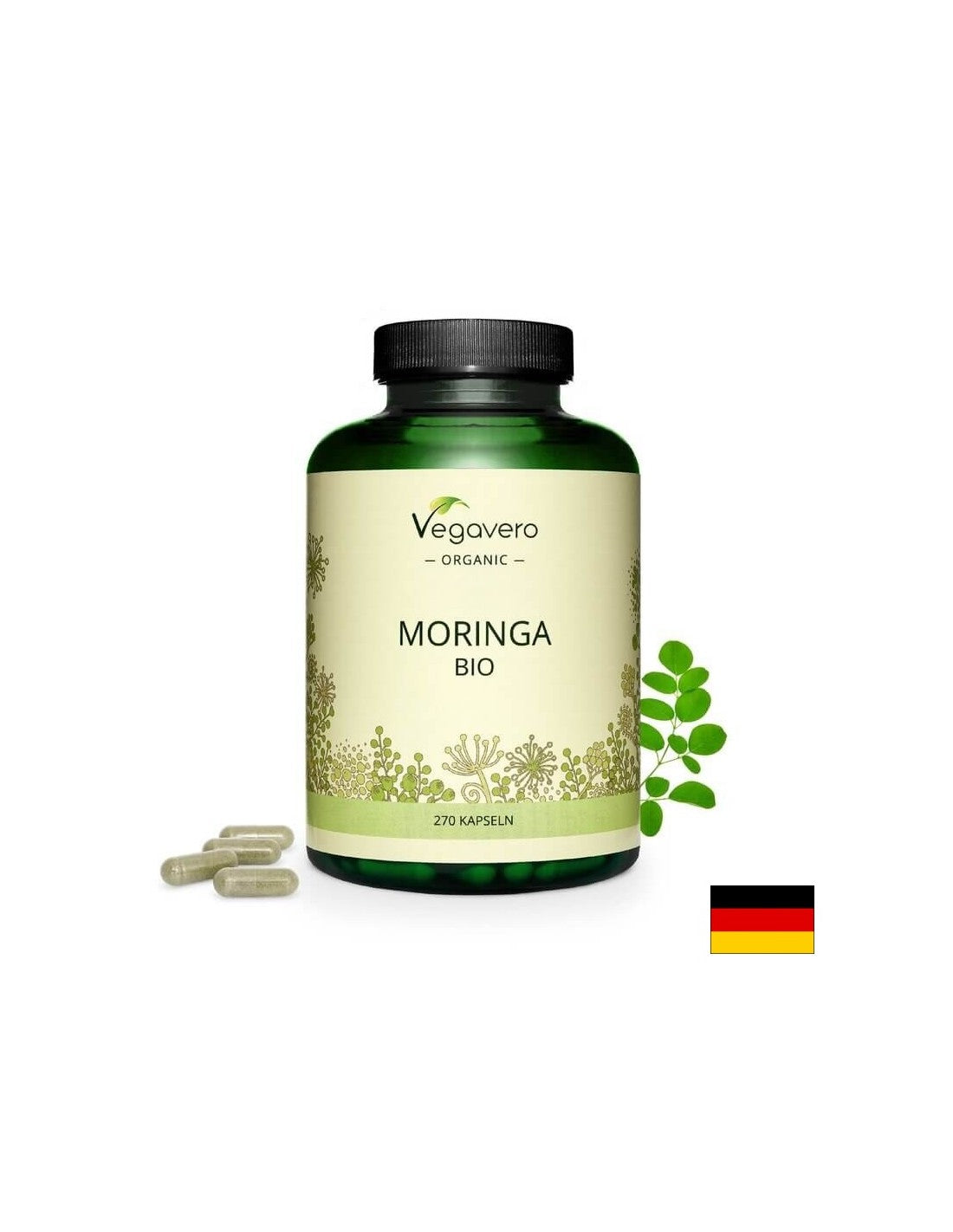 Moringa Bio, 270 kapsúl, 100% vegan <tc>Vegavero</tc>