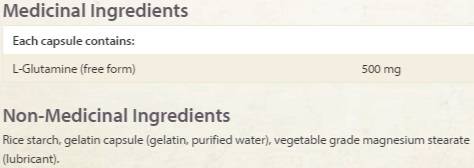 L -glutamín 500 mg - 60 kapsúl